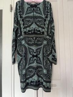ETRO エトロ　ワンピース ベルト付き　総柄　ペイズリー柄　44 中古・古着通販】ETRO (エトロ) ペイズリー総柄ワンピース