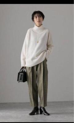 TELA ウール　パンツ　サイズ42 チェック柄パンツのサムネイル