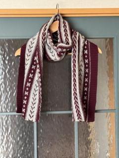 DRIES VAN NOTEN ニットマフラー バーガンディ　美品 2025年最新】DRIES VAN NOTEN 素材：ニット マフラーの人気