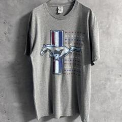 00s Ford シボレー mustang 馬 企業Tシャツ　半袖