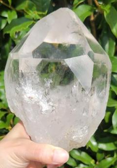 ヒマラヤ水晶 まるで透きとおる氷透明感 マニハール水晶原石透明度抜群マニハール産