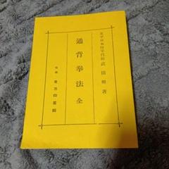 中国武術「通背拳法　全　　武田煕著」