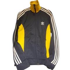 adidas old korea 韓国 トラックジャケット 黒 黄色 3本ライン