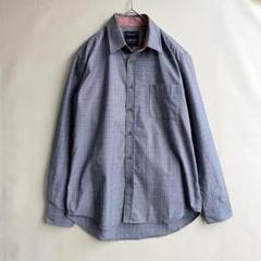 美品　LEOZ メンズ　長袖　ワイシャツ　チェック　L オシャレ