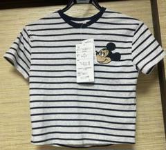 Tシャツ　ボーダー　 120 ディズニー　キッズ　ミッキー