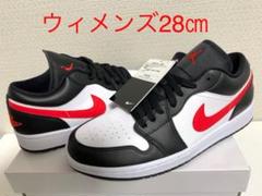 WMNS AIR JORDAN 1 LOW BLACK/SIREN RED