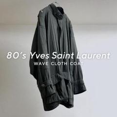 80s “Yves Saint Laurent” Wave Cloth Coat Rare 80s Yves Saint Laurent Wool and Cashmere Coat – The