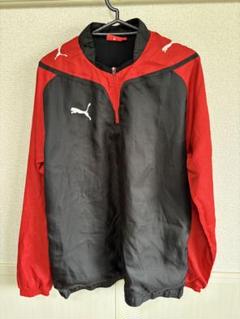 PUMA ウィンドブレーカー 赤/黒 上L下Mセット