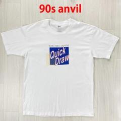 90s　USA製　anvil　Tシャツ　シングルステッチ　Quick Draw
