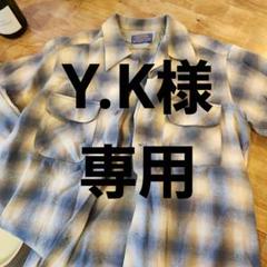 Pendleton ネルシャツ Mサイズ ベージュ青チェックのサムネイル