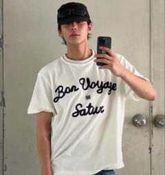 【韓国限定】SATUR セター　Tシャツ 半袖 ホワイト 新品未使用タグ付き 韓国限定】SATUR セター Tシャツ 半袖 ホワイト 新品未使用タグ