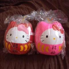 ハローキティ　手作りだるま　25センチ sanrio ハローキティ マスコットホルダー（桜だるま） レッド