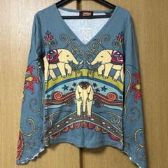 mashmania マッシュマニア　長袖カットソー　リバーシブル　曼荼羅柄 2025年最新】mash mania レディース 長袖 Tシャツ・カットソーの