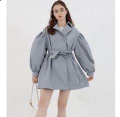 fur ribbon quilting short down coat ivory | épine