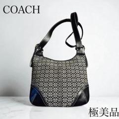 ✨極美品✨ COACH コーチ シグネチャー レザー切替 ショルダーバッグ