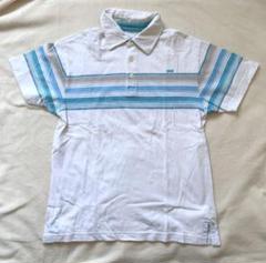 VANS ストライプ ポロシャツ ホワイト/ブルーのサムネイル