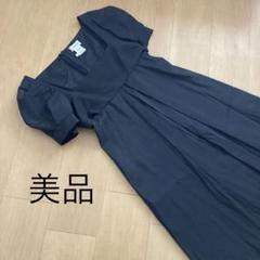 美品KenzoTakadaパフスリーブシルクロングワンピースのサムネイル