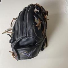 Mizuno 黒レザーグローブ - メルカリ