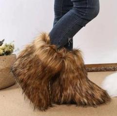 ファーブーツ　fur boots archive y2k opium ファーブーツ fur boots archive y2k opium 靴