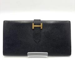 美品✨ HERMES ベアン クラシック 長財布 ブラック