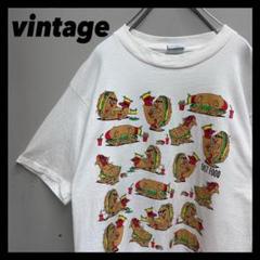 【 USA製】vintge 90s fast foods 四十八手　エロT