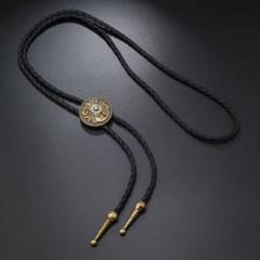 ループタイ ボロタイ エスニック ゴールド　金花　アンティーク　レトロ