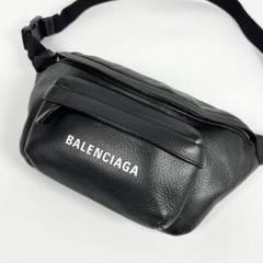 【美品】BALENCIAGA エブリディボディバッグ レザー ブラック