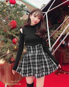 美脚になれる♡ツイードスカート XS 美脚スカート ツイード ミシェルマカロン 新品未開封 ミシェルマカロン ツイード美脚スカート XS ホワイト