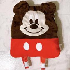 ディズニー ミッキー ドナルド リュック クッション リバーシブル 赤 青