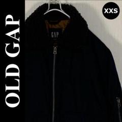 美品　オールド ギャップ 襟ボア 中綿 フライト ジャケット XXS ネイビー