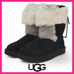 アグUGG Lars スタッズショートブーツ 黒US6(23) | DCブランド