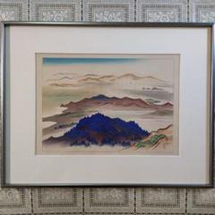 遠藤教三　木版画『雲仙嶽』 遠藤教三 木版画『雲仙嶽』 - メルカリ