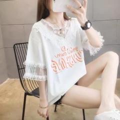 春のお出かけに♡シンプルロングレーストップス