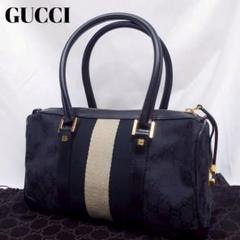 美品 極希少！Gucci シェリーライン ミニボストンバッグ ハンドバッグ レア 極 美品 GUCCI グッチ オールドグッチ ヴィンテージ シェリー