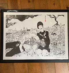 シルクスクリーン版画 42/50 市場大介 美人画 特大アート