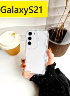 GalaxyS21★うねうねケース　可愛いケース　Galaxケースのサムネイル