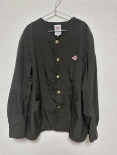 DANTON ノーカラージャケット ダークグリーン　サイズ４２ DANTON ノーカラージャケット ダークグリーン サイズ42