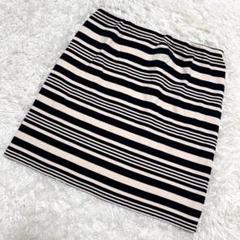 23区✨良品　ニットタイトスカート　ボーダー柄　オンワード樫山　（44）
