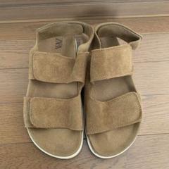 ZARA キッズ サンダル 23cm 36 ブラウン キャメル ザラ ベージュ