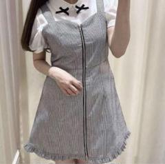 【美品！即日発送】evelyn エブリン ギンガムチェックワンピース ロング エブリン evelyn チェックロングワンピース - メルカリ