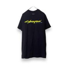 サイバーパンク2077 ロゴTシャツ XS バックプリント　ブラック　希少