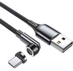 LIBRZU 充電ケーブル 回転可能な磁気吸引 TYPE-C 2m