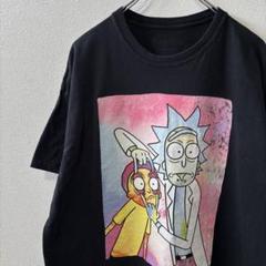 Rick AND Morty半袖 プリントTシャツ Mサイズ コットン　フェード