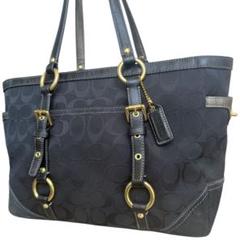 COACH コーチ トートバッグ シグネチャー 肩掛け 10384 COACH - 【中古】 コーチ トートバッグ 10384 シグネチャー