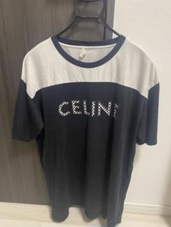 CELINE チェッカーパターン Tシャツ ブラック　黒