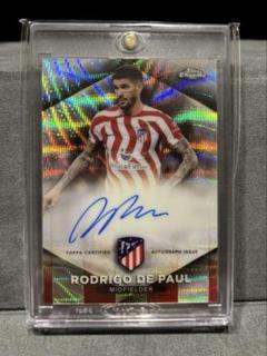 23 topps Atletico Chrome rodrigo de paul