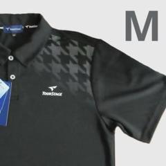 【新品】ツアーステージ ゴルフウェア ポロシャツ ブラック Mサイズ