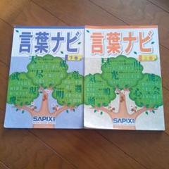 【2冊セット】サピックス SAPIX 言葉ナビ 上巻/下巻 SAPIX 言葉ナビ 上巻下巻 2冊セット サピックス｜Yahoo!フリマ