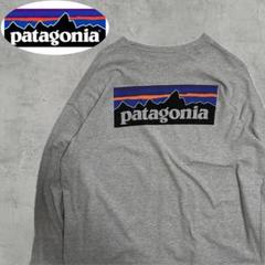 パタゴニア patagonia 90s ビンテージ 長袖Tシャツ ロンT 90's Vintage パタゴニア 黒タグ USA製 リングプリント ロンT
