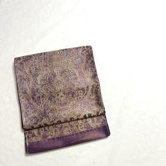 袋帯 煌びやかな花唐草模様 金銀糸 茄子紺色 PO-3269 - メルカリ
